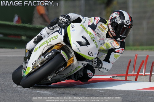 2009-09-26 Imola 1121 Variante alta - Superbike - Qualifyng Practice - Carlos Checa - Honda CBR1000RR